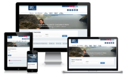 GO Wales homepage screenshots for responsive website on desktop, mobile and tablet