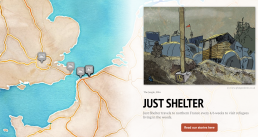 Just Shelter Story Map homepage